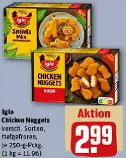 REWE Iglo Chicken Nuggets Angebot
