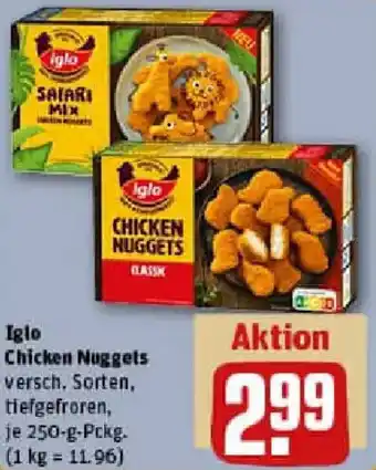 REWE Iglo Chicken Nuggets Angebot