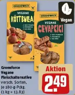 REWE Greenforce Vegane Fleischalternative Angebot