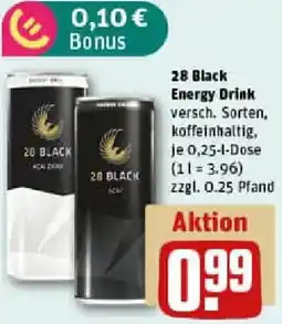 REWE 28 Black Energy Drink Angebot