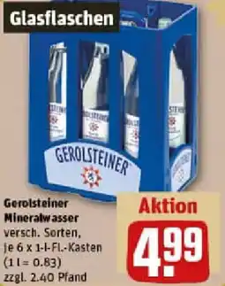 REWE Gerolsteiner Mineralwasser Angebot