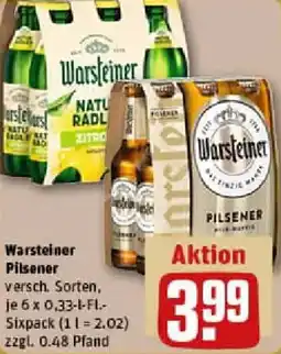 REWE Warsteiner Pilsener Angebot