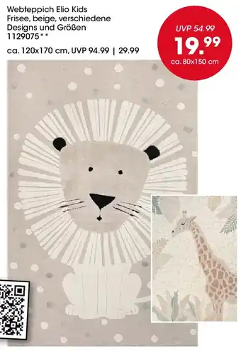 Möbel Martin Webteppich Elio Kids Angebot
