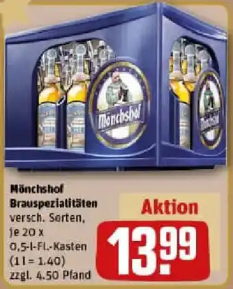 REWE Mönchshof Brauspezialitäten Angebot
