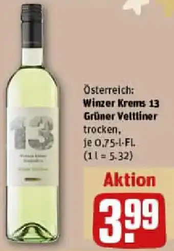 REWE Winzer Krems 13 Grüner Veltliner Angebot