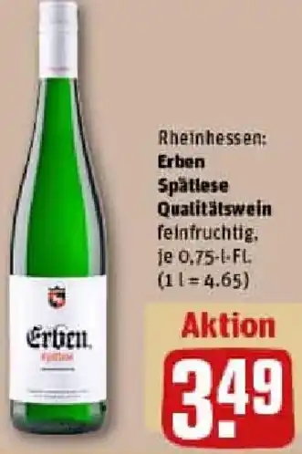 REWE Erben Spätlese Qualitätswein Angebot