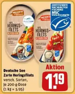 REWE Deutsche See Zarte Heringsfilets Angebot