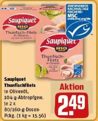 REWE Saupiquet Thunfischfilets Angebot