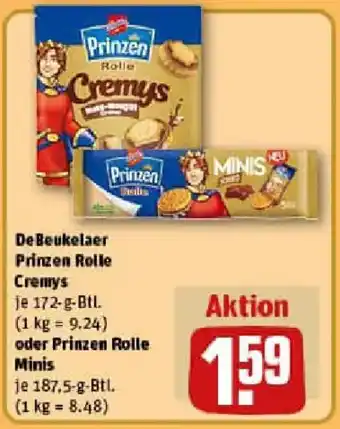 REWE De Beukelaer Prinzen Rolle Cremys oder Prinzen Rolle Minis Angebot