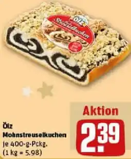 REWE Ölz Mohnstreuselkuchen Angebot