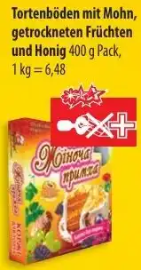 Mix Markt Tortenböden mit Mohn, getrockneten Früchten und Honig Angebot