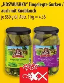Mix Markt HOSYAUSHKA Eingelegte Gurken/ auch mit Knoblauch Angebot