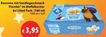Mix Markt Eiscreme mit Vanillegeschmack Plombir Angebot