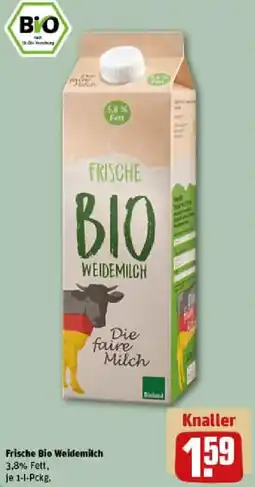 REWE Frische Bio Weidemilch Angebot
