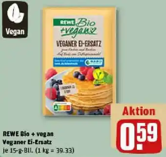REWE REWE Bio + vegan Veganer Ei-Ersatz Angebot
