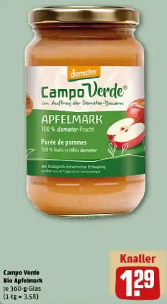 REWE Campo Verde Bio Apfelmark Angebot