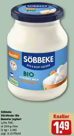 REWE Söbbeke Stichfester Bio Demeter joghurt Angebot