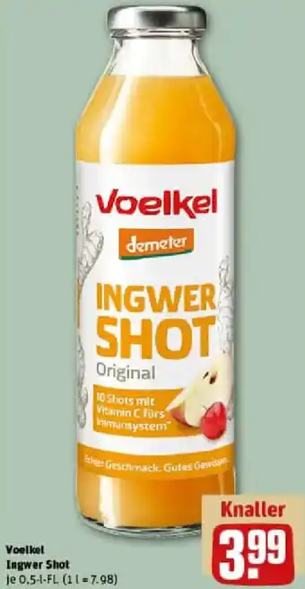 REWE Voelkel Ingwer Shot Angebot