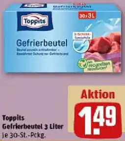 REWE Toppits Gefrierbeutel 3 Liter Angebot