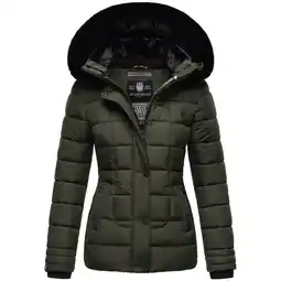 Netto Marken-Discount MARIKOO Damen Outdoor Winter Steppjacke mit abnehmbarer Kapuze Qesraa Angebot