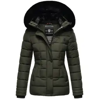 Netto Marken-Discount MARIKOO Damen Outdoor Winter Steppjacke mit abnehmbarer Kapuze Qesraa Angebot