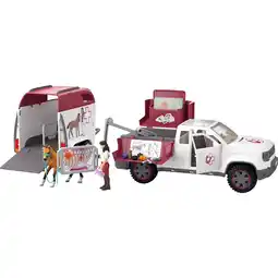 Netto Marken-Discount Schleich Spielfahrzeug Horse Club Mobile Tierärztin mit Anhänger Angebot