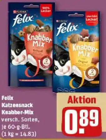 REWE Felix Katzensnack Knabber-Mix Angebot