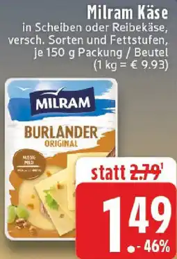 Edeka Milram Käse Angebot