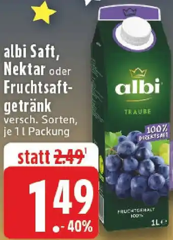 Edeka albi Saft, Nektar oder Fruchtsaftgetränk Angebot