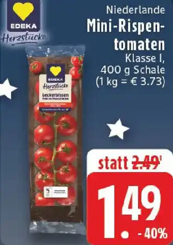 Edeka EDEKA Herzstücke Mini-Rispentomaten Angebot