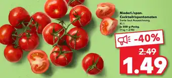 Kaufland Niederl./span. Cocktailrispentomaten Angebot