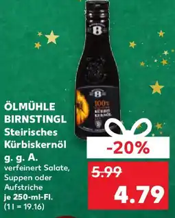 Kaufland ÖLMÜHLE BIRNSTINGL Steirisches Kürbiskernöl g. g. A. Angebot