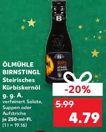 Kaufland ÖLMÜHLE BIRNSTINGL Steirisches Kürbiskernöl g. g. A. Angebot
