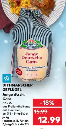 Kaufland DITHMARSCHER GEFLÜGEL Junge dtsch. Gans Angebot