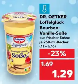 Kaufland DR. OETKER Löffelglück Bourbon Vanille Soße Angebot