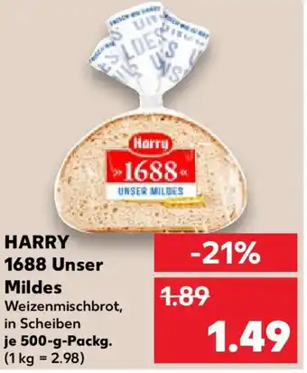 Kaufland HARRY 1688 Unser Mildes Angebot
