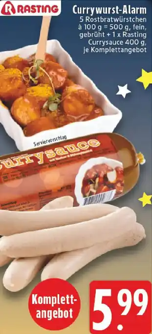 Edeka RASTING Currywurst-Alarm Angebot
