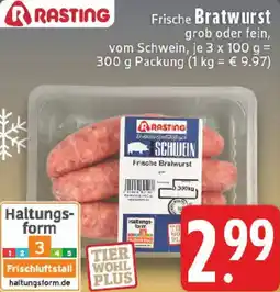 Edeka RASTING Frische Bratwurst Angebot