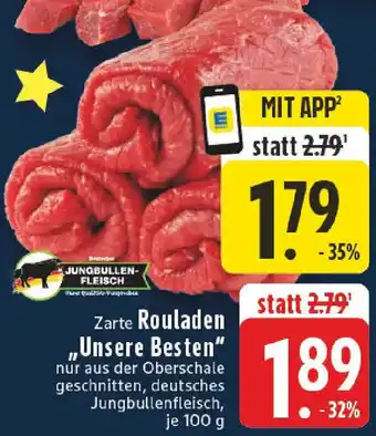 Edeka Zarte Rouladen ,,Unsere Besten" Angebot