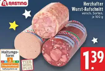 Edeka RASTING Herzhafter Wurst-Aufschnitt Angebot