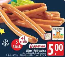 Edeka RASTING Wiener Würstchen Angebot