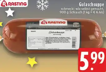 Edeka RASTING Gulaschsuppe Angebot