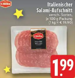 Edeka Citella Italienischer Salami-Aufschnitt Angebot