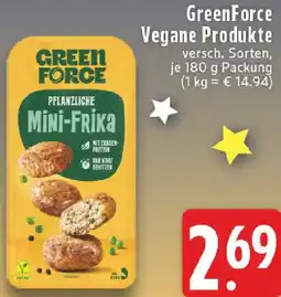 Edeka GreenForce Vegane Produkte Angebot