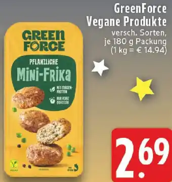 Edeka GreenForce Vegane Produkte Angebot