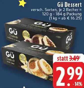 Edeka Gü Dessert Angebot