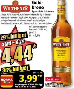 Norma WILTHENER Goldkrone Angebot
