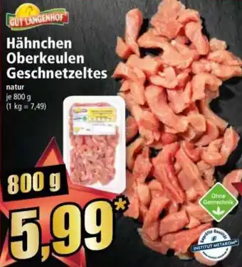 Norma GUT LANGENHOF Hähnchen Oberkeulen Geschnetzeltes Angebot