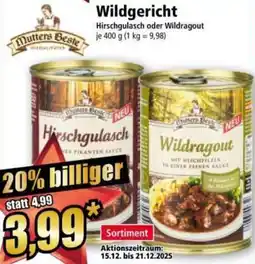 Norma Mutters Beste Wildgericht Angebot