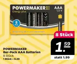 NETTO POWERMAKER 8er-Pack AAA Batterien Angebot